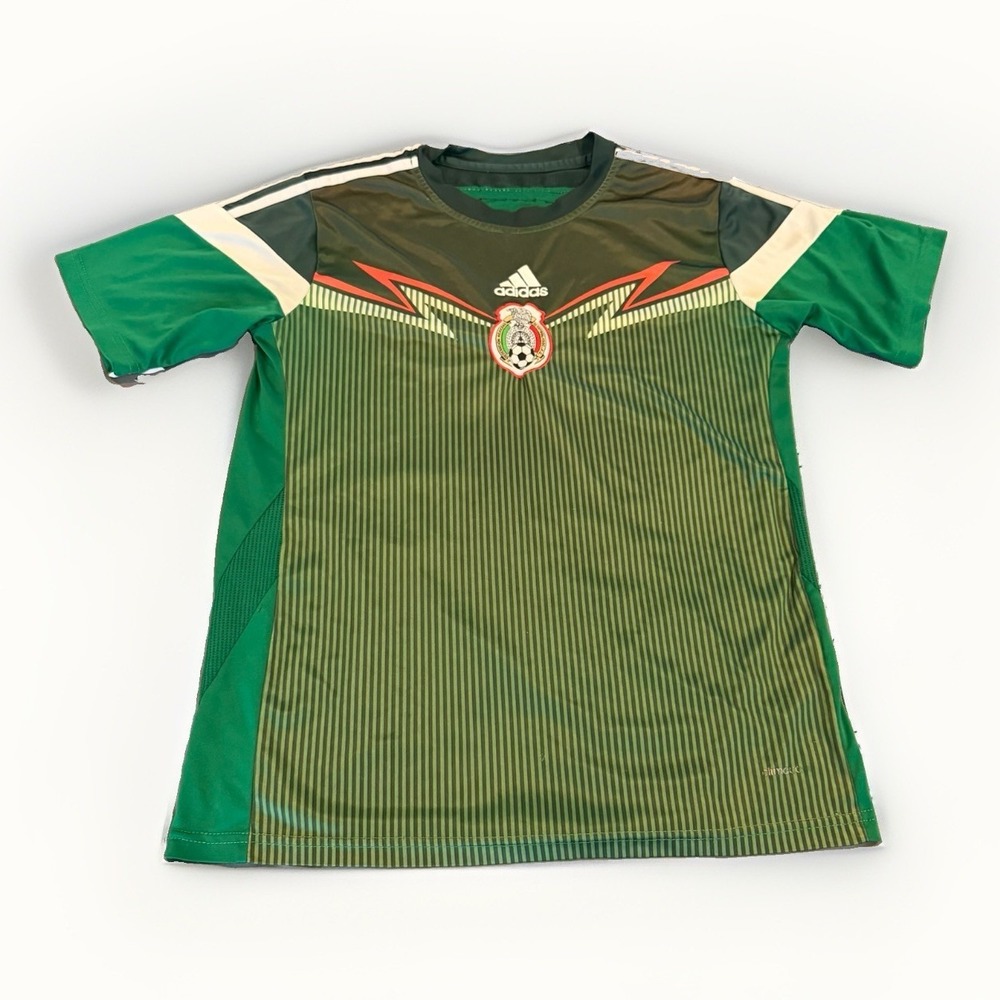MEXICO 2014 HOME FOOTBAL SHIRT SOCCER JERSEY ADIDAS Size Small